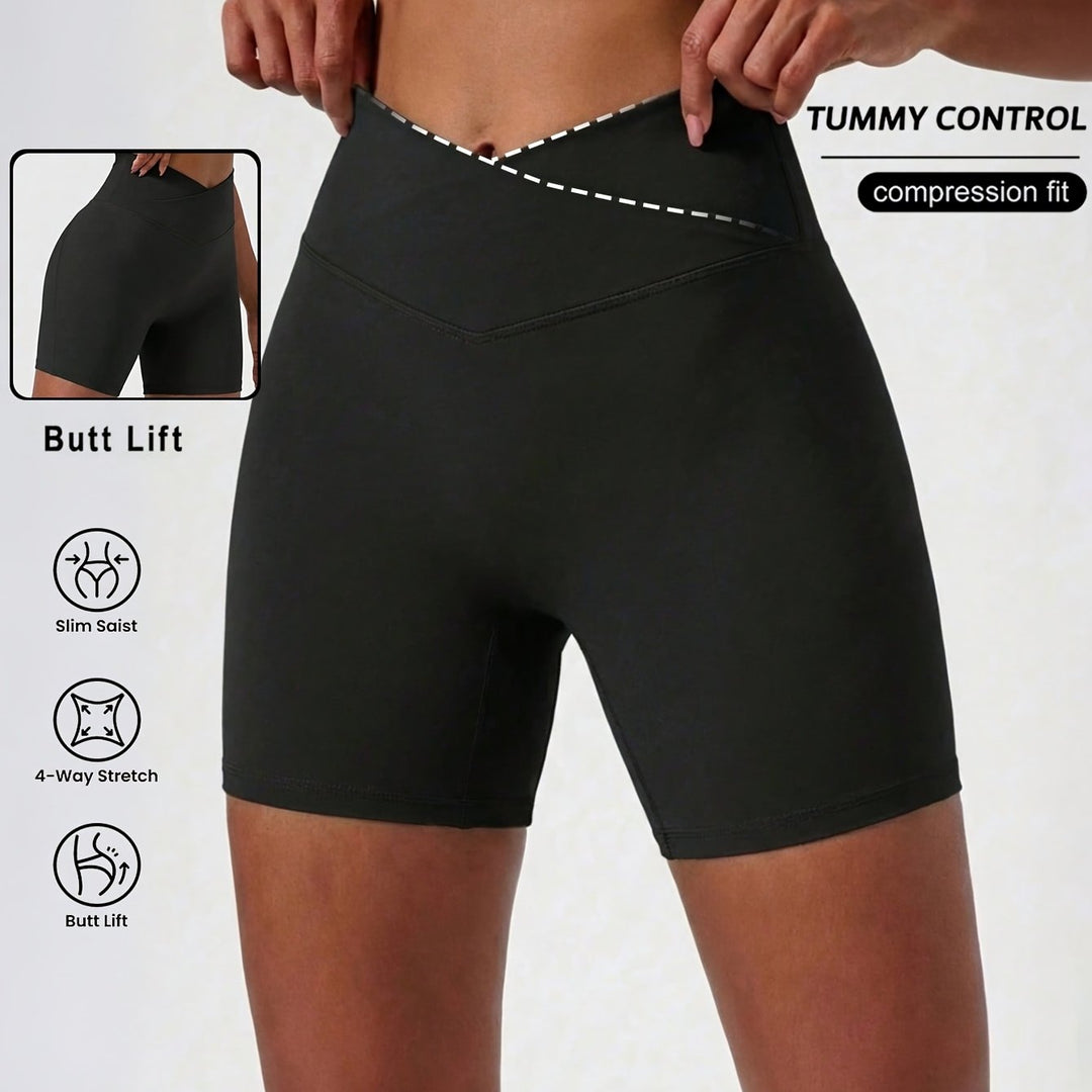 Margot | Women's Knit High Waisted Office Shorts