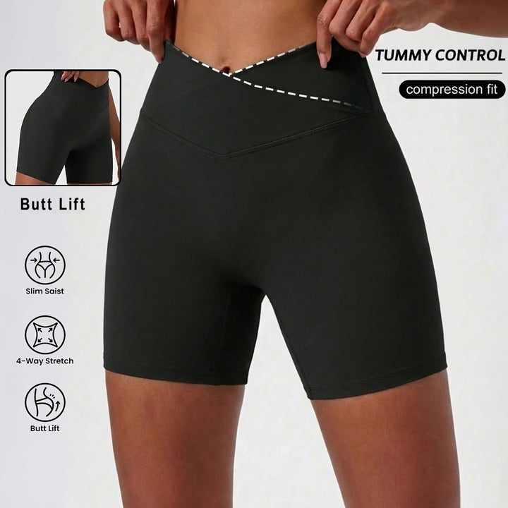 Margot | Women's Knit High Waisted Office Shorts