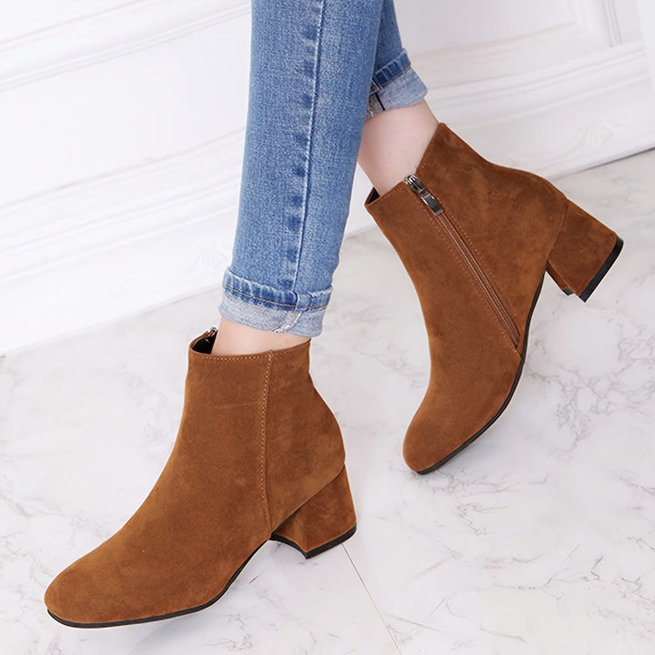 Moira | Women's Block Heel Ankle Chelsea Boots