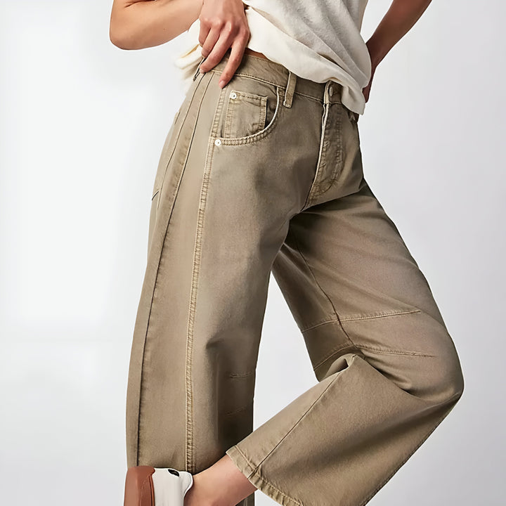 Stylish Denim Wide Leg Jeans for Women with Relaxed Fit Plus Size Flowy Casual Style