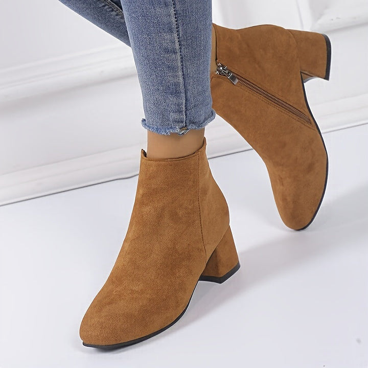 Moira | Women's Block Heel Ankle Chelsea Boots