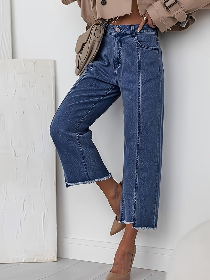 Kathleen | Women's Denim Straight Leg Casual Relaxed Jeans