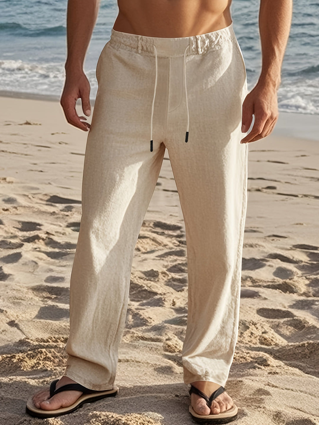 Cedric | Men Drawstring Straight Pants
