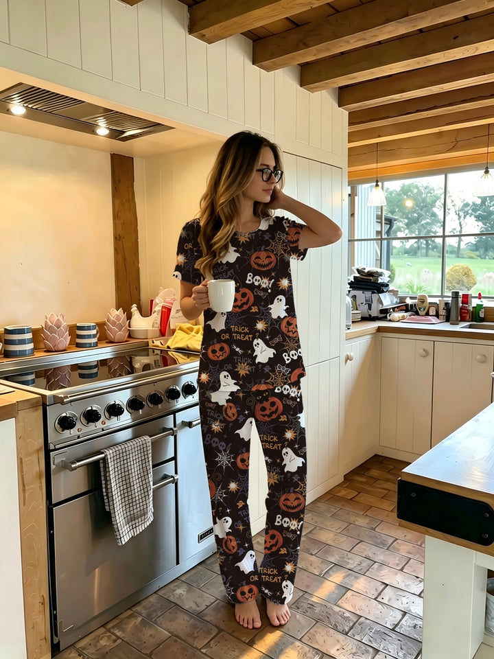Wynn | Women's Halloween Cotton Pajama Set