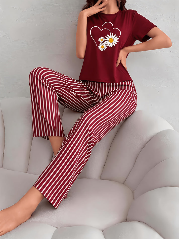 Kendra | Women's Floral Cotton Casual Pajama Set