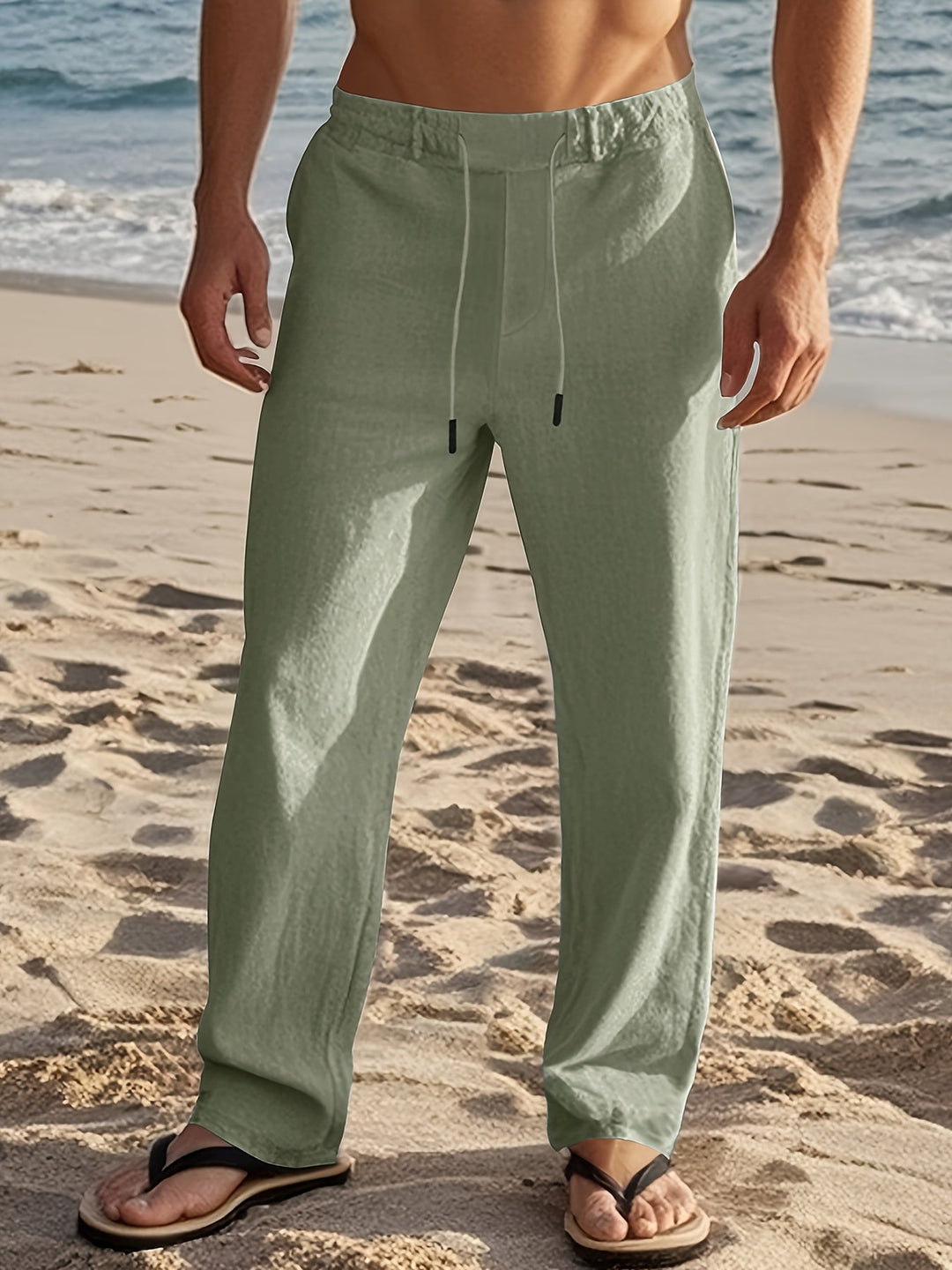 Cedric | Men Drawstring Straight Pants