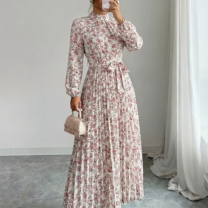 Bella | Women's Wedding Guest Pleated Maxi Dress