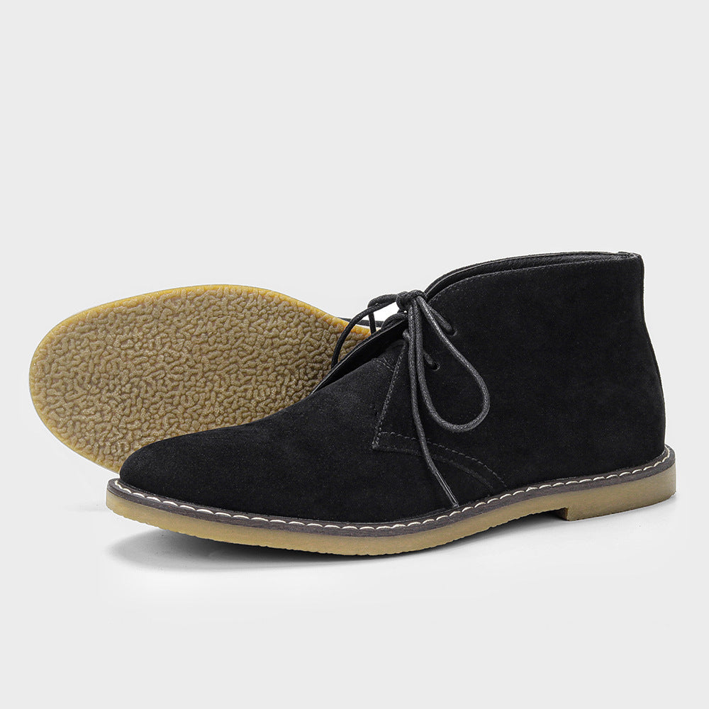 Archie | Men Leather Look Ankle Boots