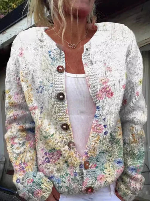 Hippolyta | Women Embroidered Floral Cardigan