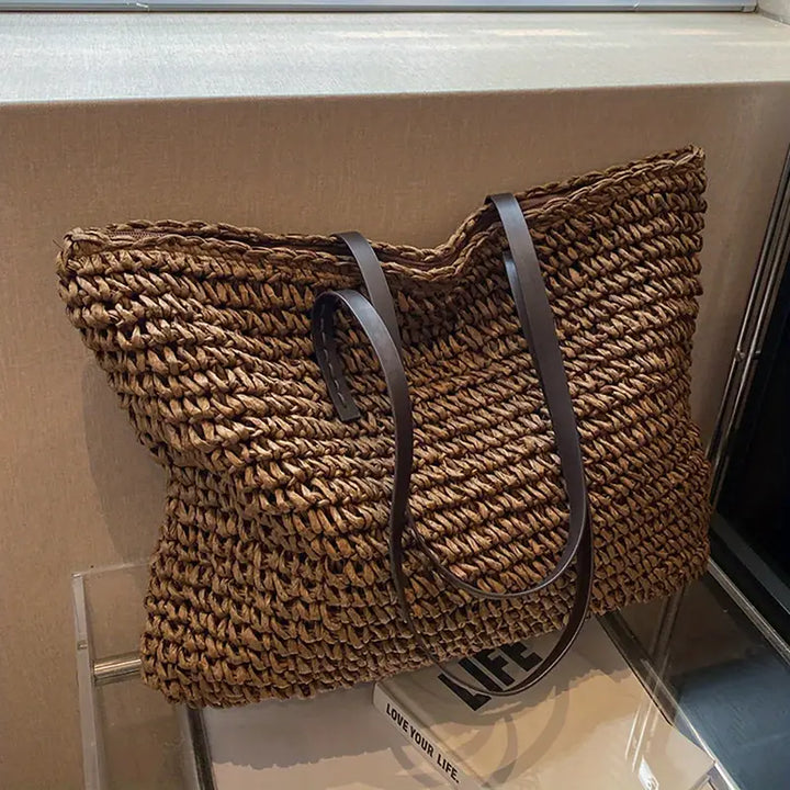Walburga | Women Woven Straw Tote Bag