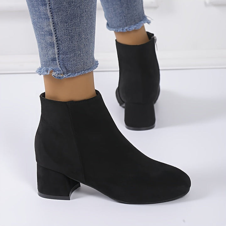 Moira | Women's Block Heel Ankle Chelsea Boots