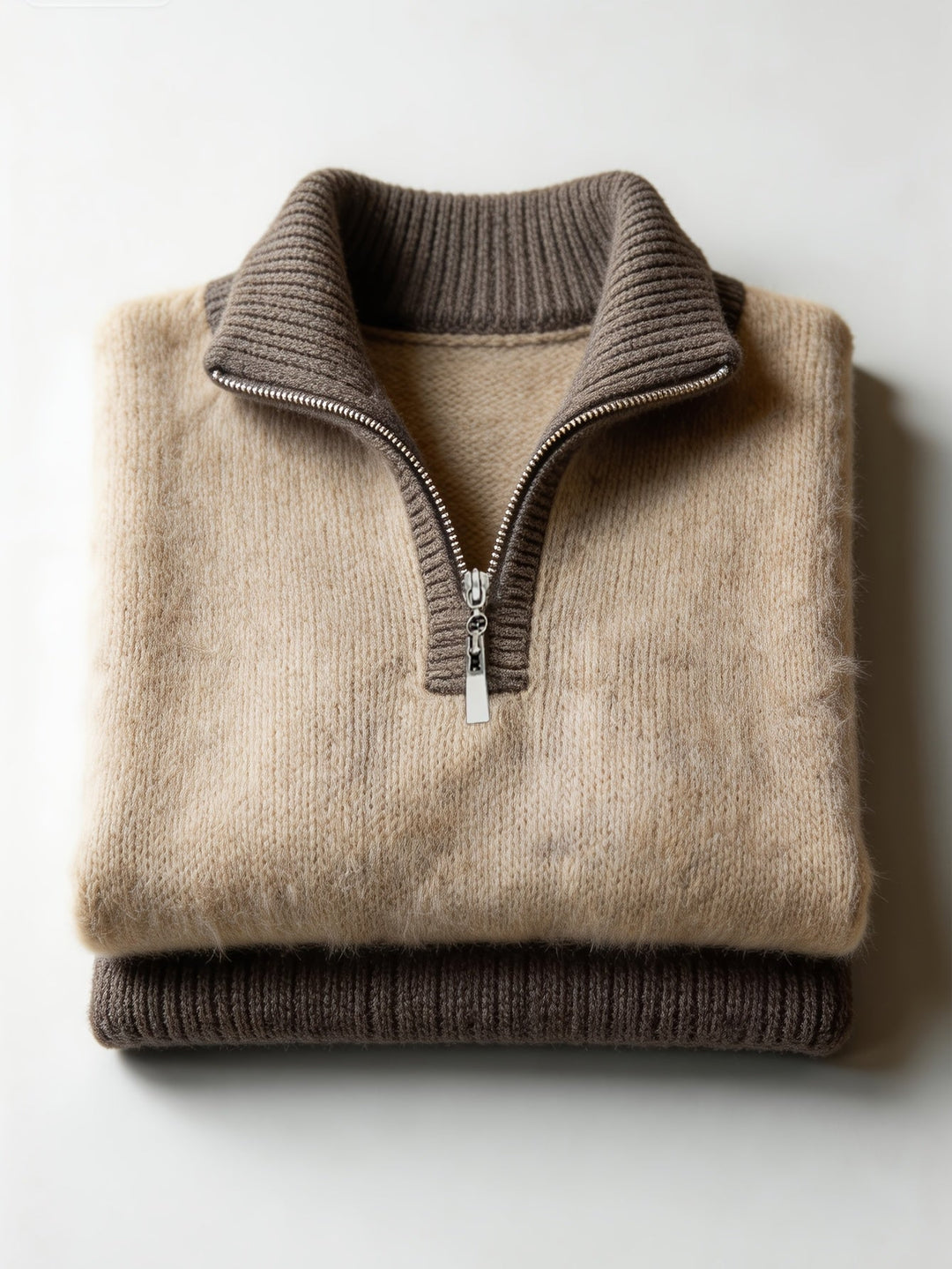Thyra | Women Relaxed Half Zip Sweater