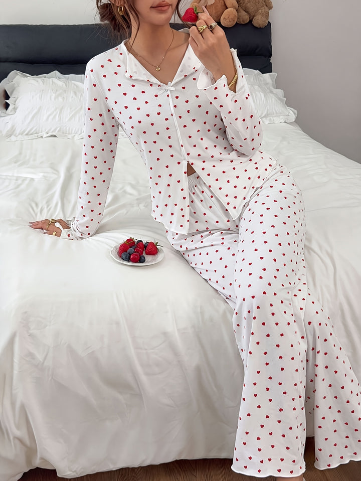Jimena | Women's Cotton Button Front Casual Pajama Set