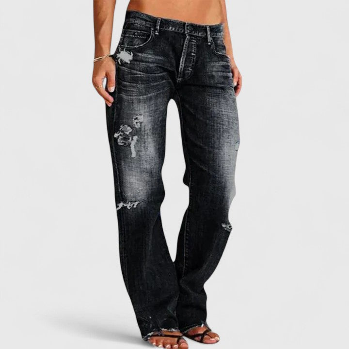 Nova | Women's Denim Wide Leg Casual Relaxed Jeans