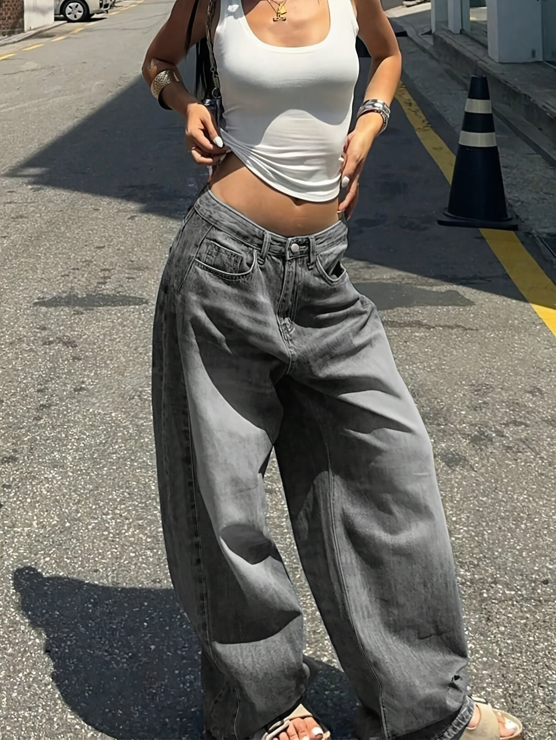 Devyn | Women's Denim Wide Leg Stretchy Casual Relaxed Jeans