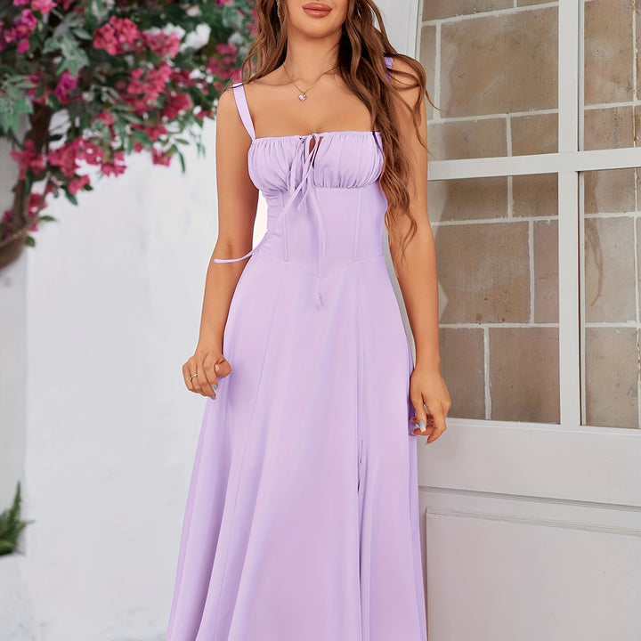 Elegant Blue Plus Size Homecoming Dress for Women with Sweetheart Neckline Sleeveless Corset Bodice Side Slit Fitted Style