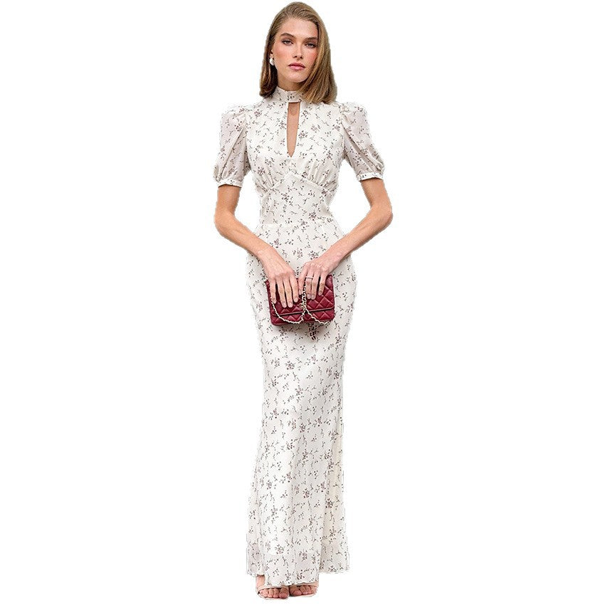 Faustina | Women Puff Sleeve Keyhole Race Day Dress