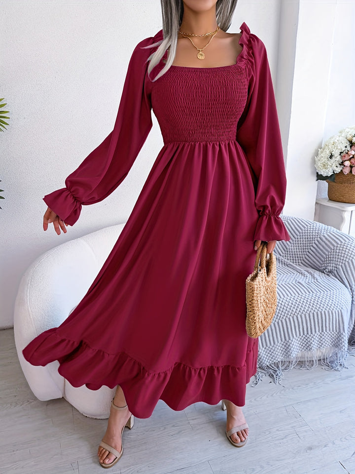 Yasmin | Women's Wedding Guest Smocked Midi Dress