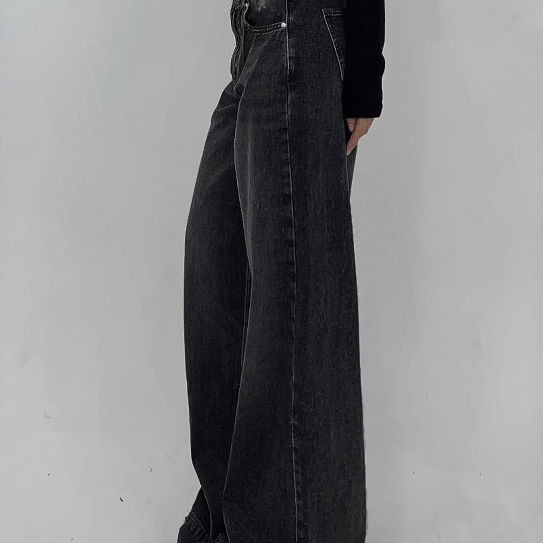 Stylish Denim Baggy Jeans for Women with Ultra Relaxed Plus Size Flowy Oversized Casual Style