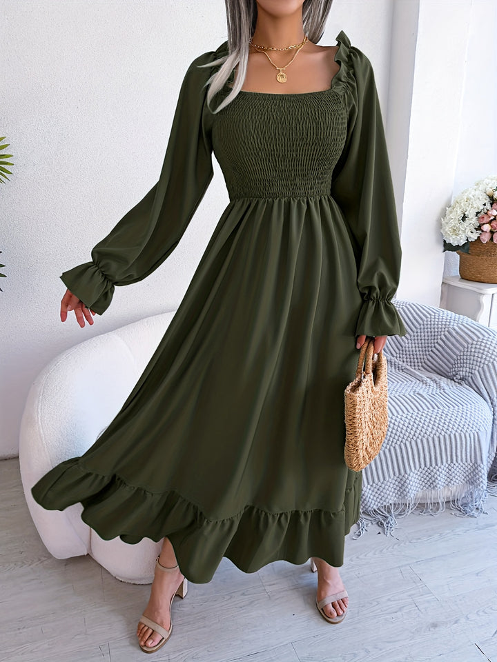 Yasmin | Women's Wedding Guest Smocked Midi Dress