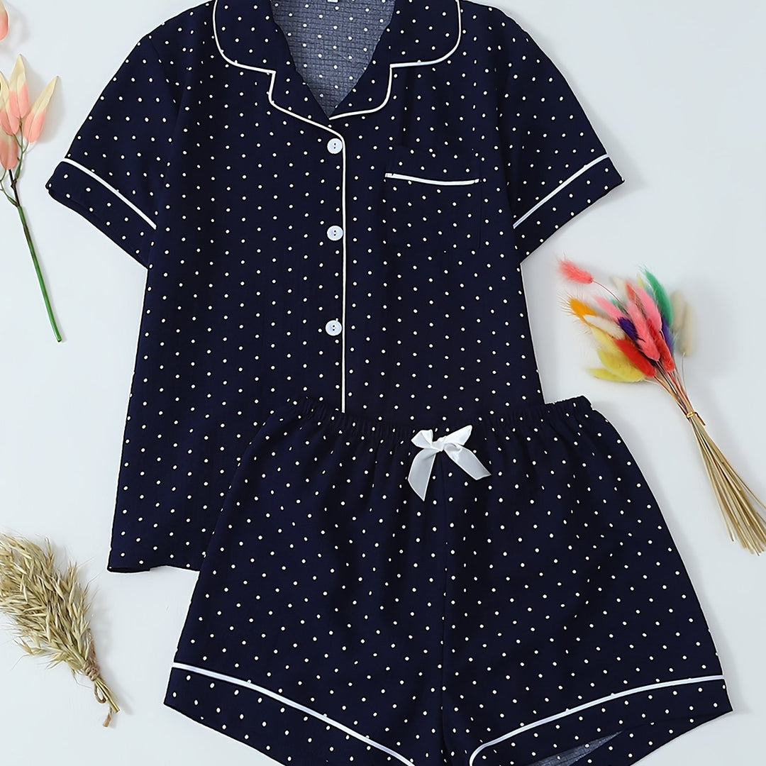 Marlee | Women's Polka Dot Casual Pajama Set