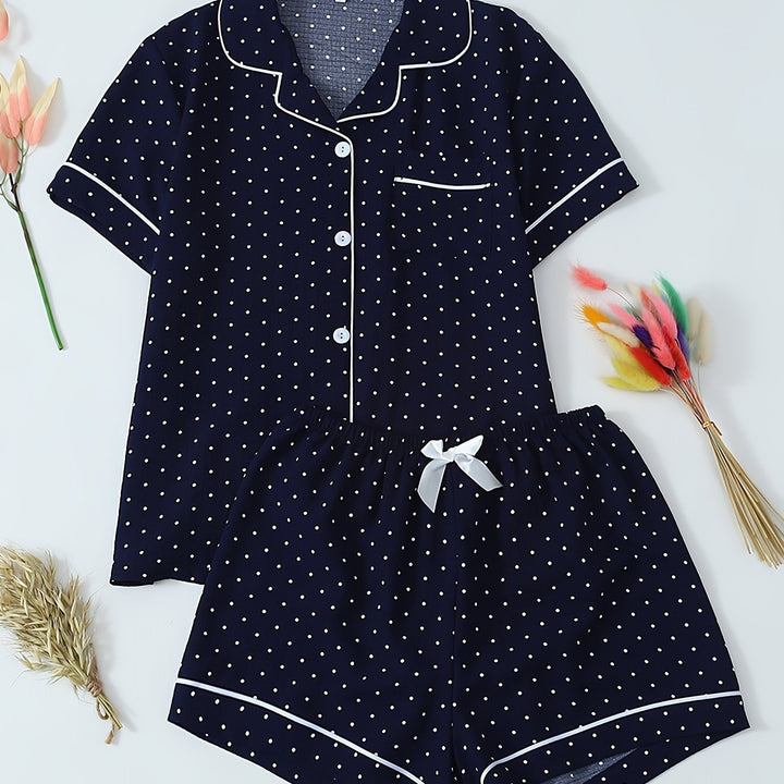 Marlee | Women's Polka Dot Casual Pajama Set
