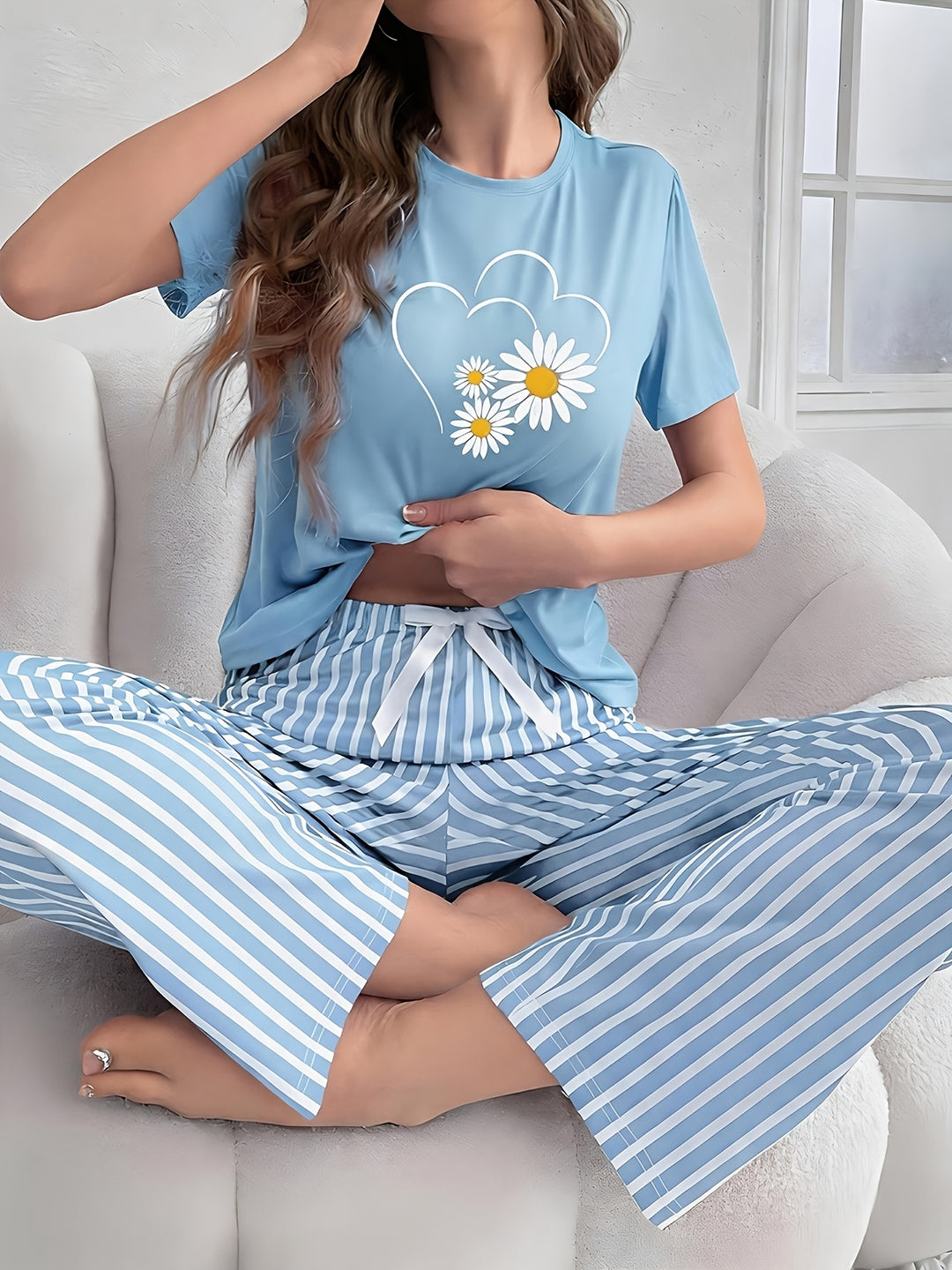 Kendra | Women's Floral Cotton Casual Pajama Set