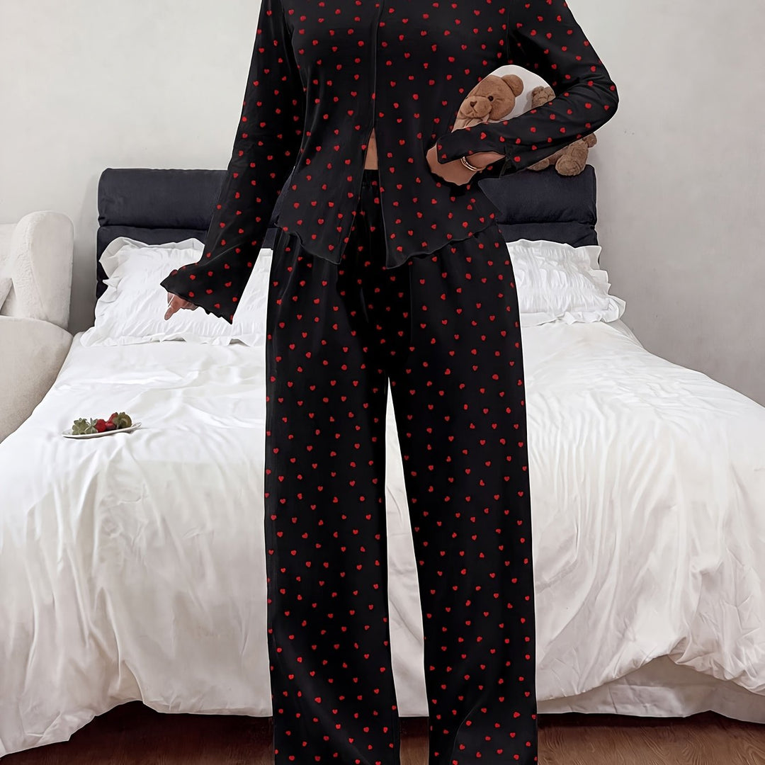 Jimena | Women's Cotton Button Front Casual Pajama Set