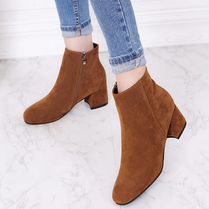 Moira | Women's Block Heel Ankle Chelsea Boots
