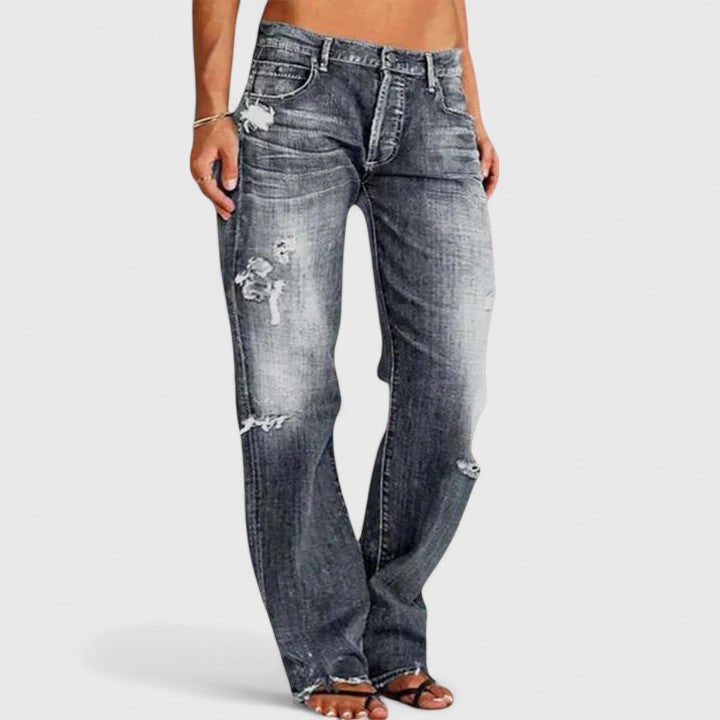 Nova | Women's Denim Wide Leg Casual Relaxed Jeans
