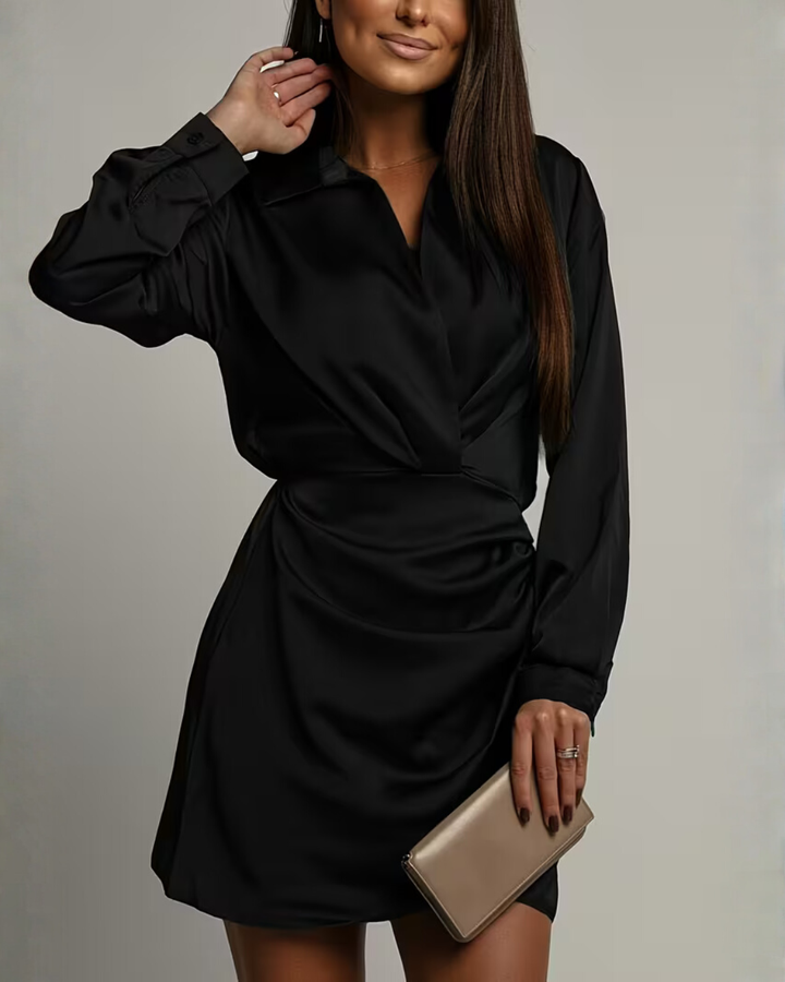 Sorcha | Women Satin Wrap Mini Dress