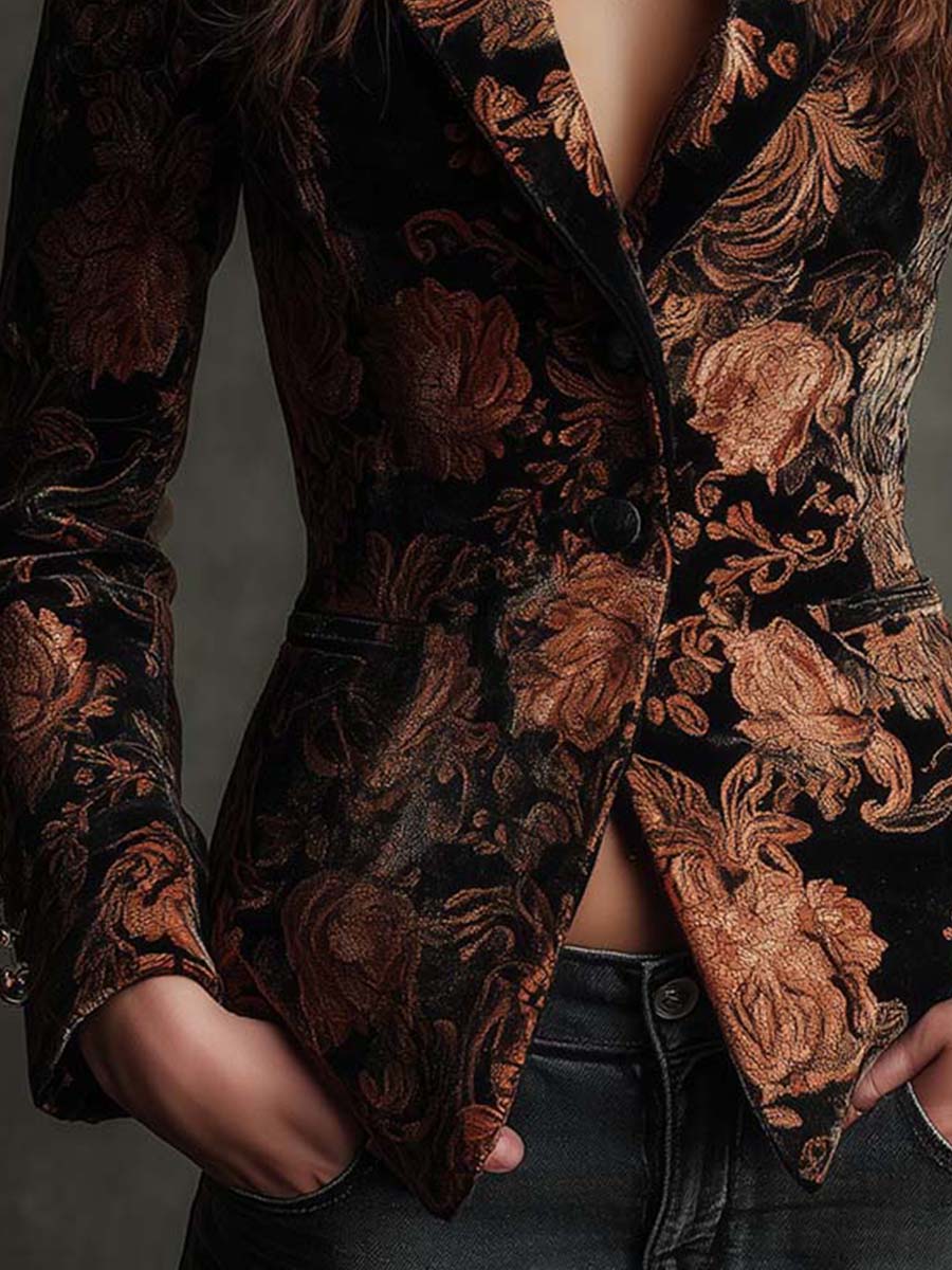 Blandina | Women Floral Print Tailored Jacket