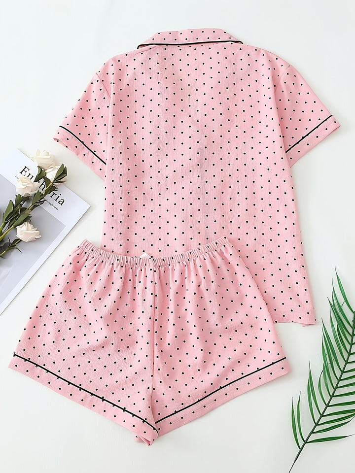 Marlee | Women's Polka Dot Casual Pajama Set