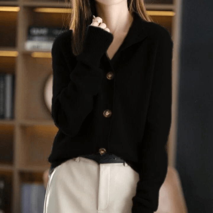 Hermia | Women Plush Button Front Cardigan