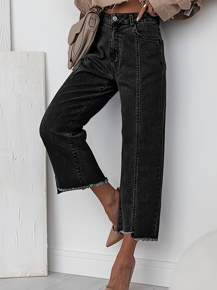 Kathleen | Women's Denim Straight Leg Casual Relaxed Jeans