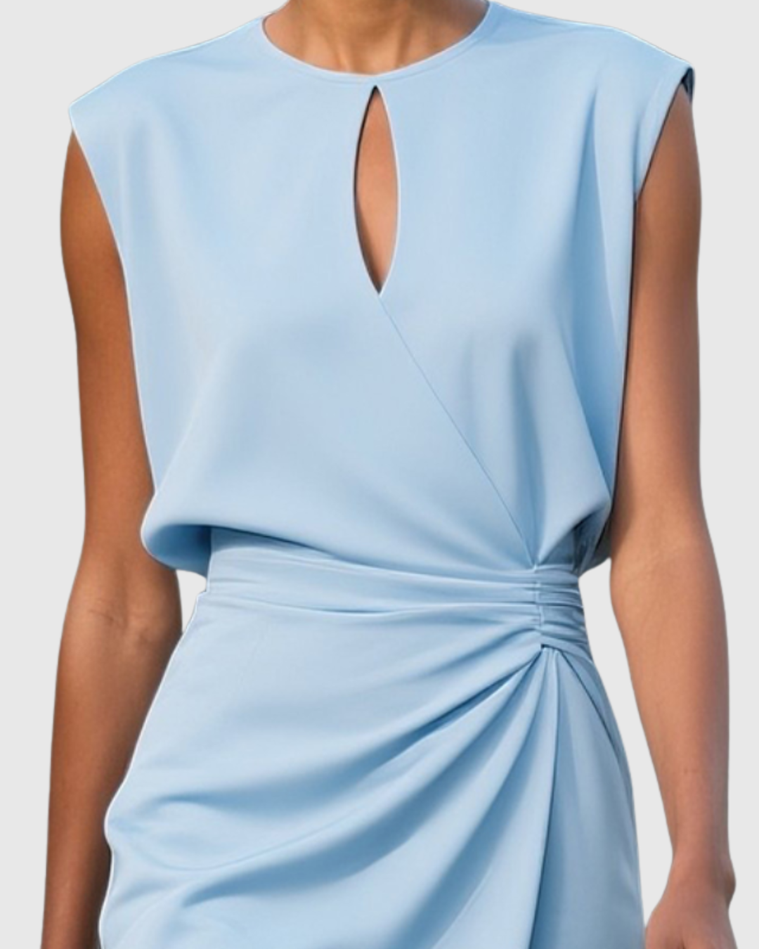 Madison | Women's High Neck Sleeveless Cocktail Midi Dress