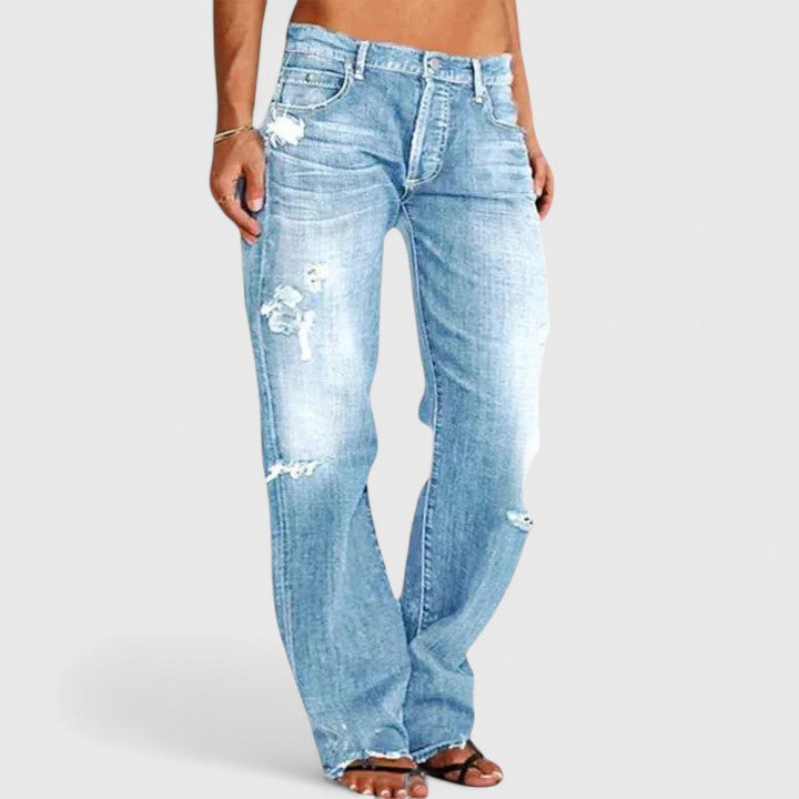 Nova | Women's Denim Wide Leg Casual Relaxed Jeans