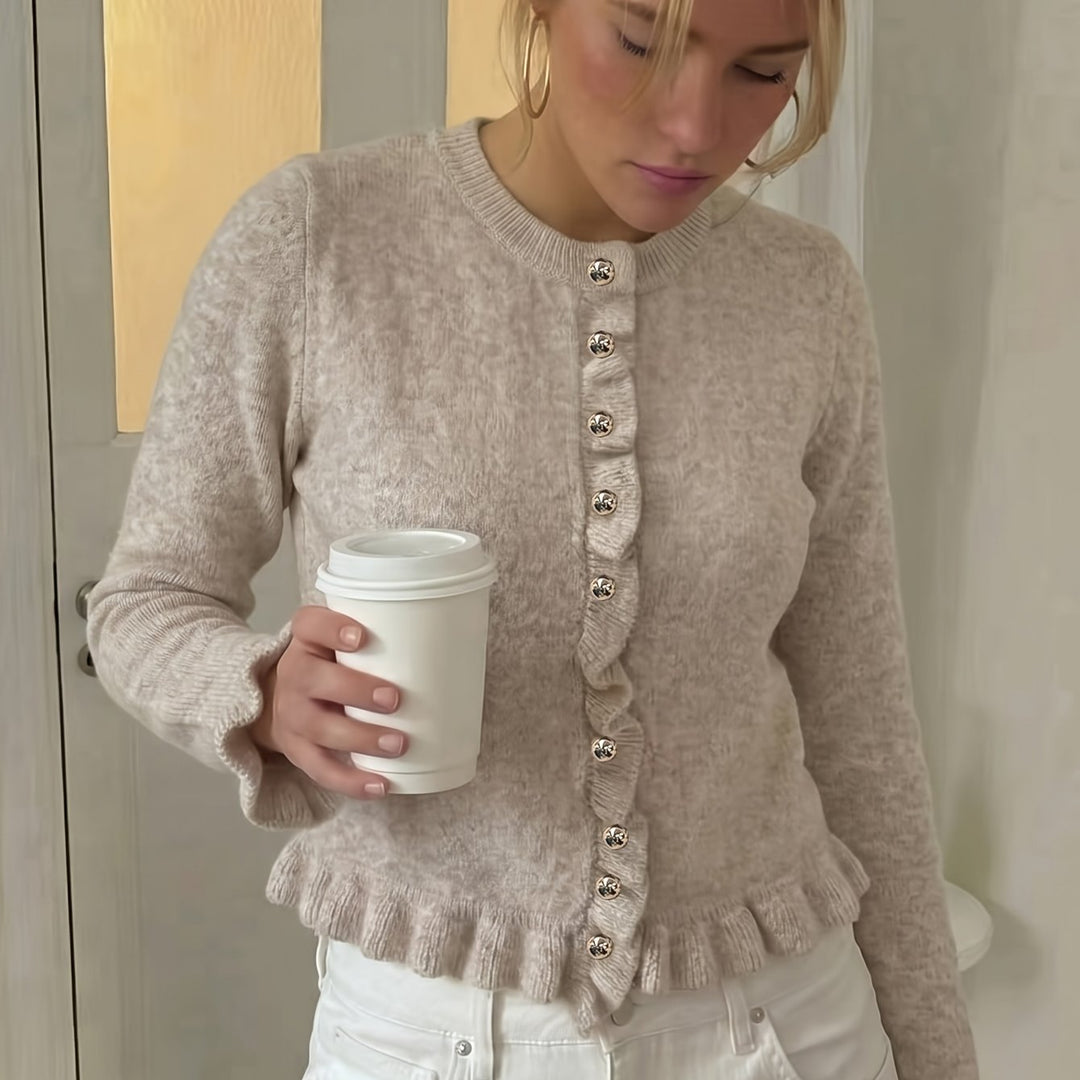 Sharon | Women's Knit Button Front Casual Cardigan