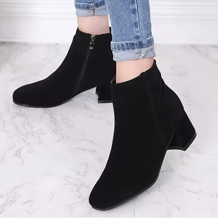 Moira | Women's Block Heel Ankle Chelsea Boots