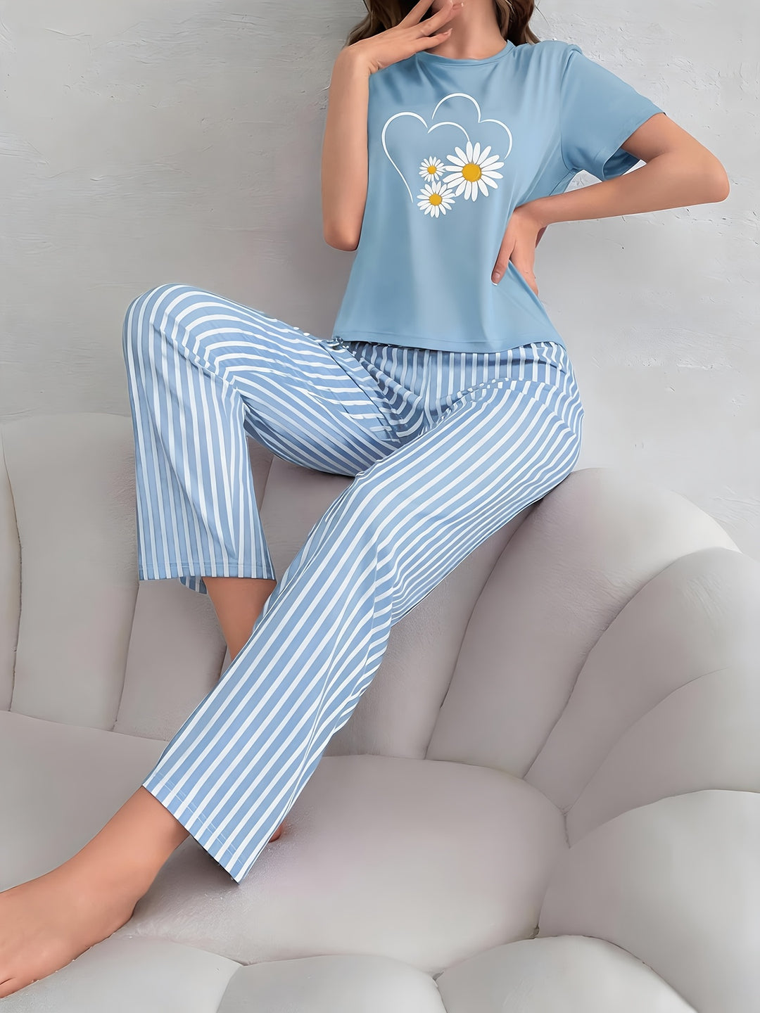 Kendra | Women's Floral Cotton Casual Pajama Set