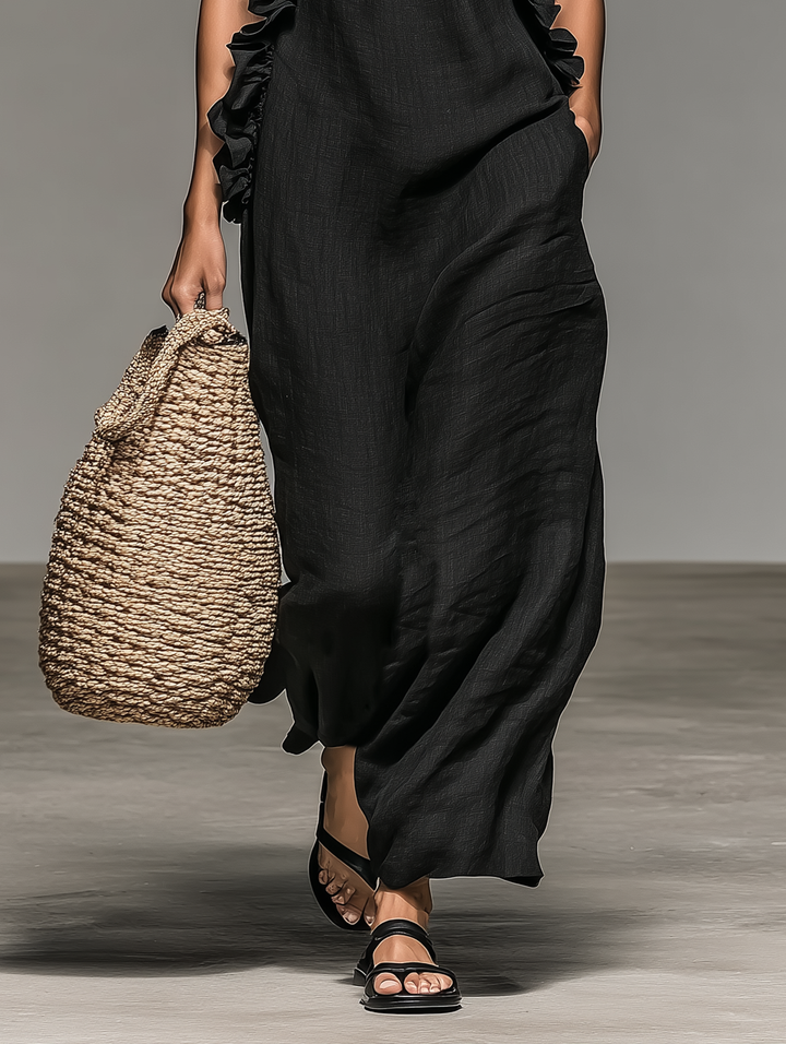 Fiadh | Women Halter Ruffle Sundress