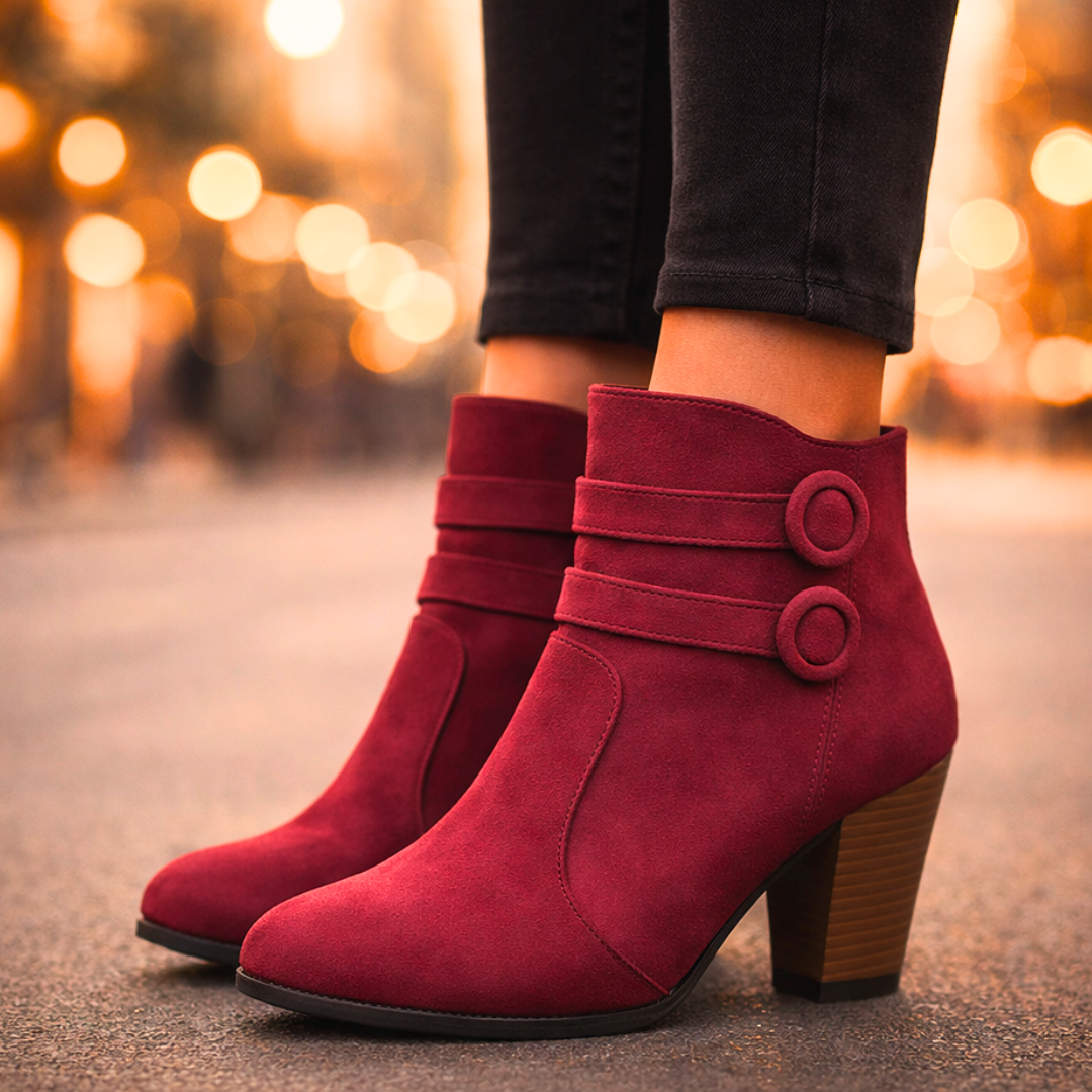 Kiera | Women's Duet Strap Suede Chelsea Boots