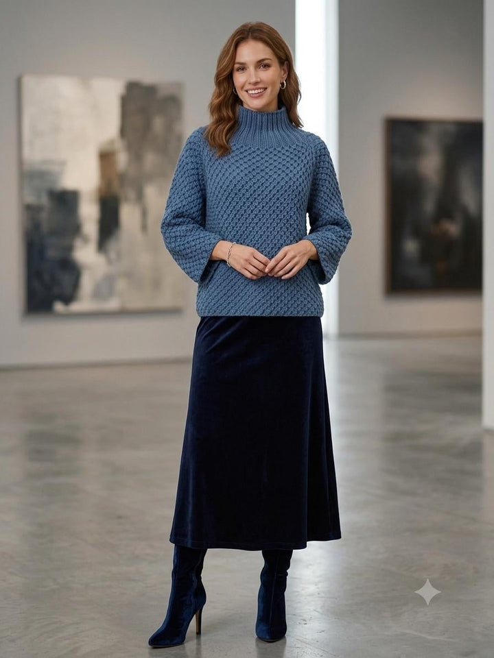 Aelith | Women Chunky Knit Wool Sweater