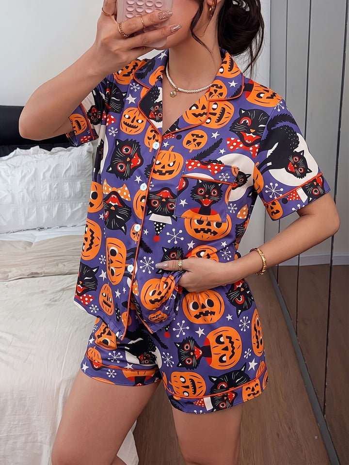 Meadow | Women's Cotton Button Front Pajama Set
