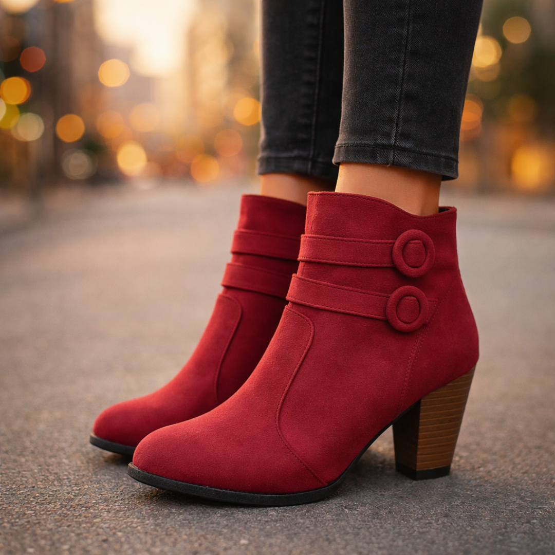 Kiera | Women's Duet Strap Suede Chelsea Boots