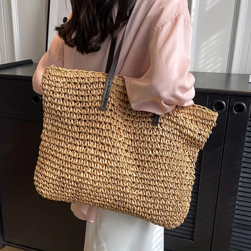 Walburga | Women Woven Straw Tote Bag