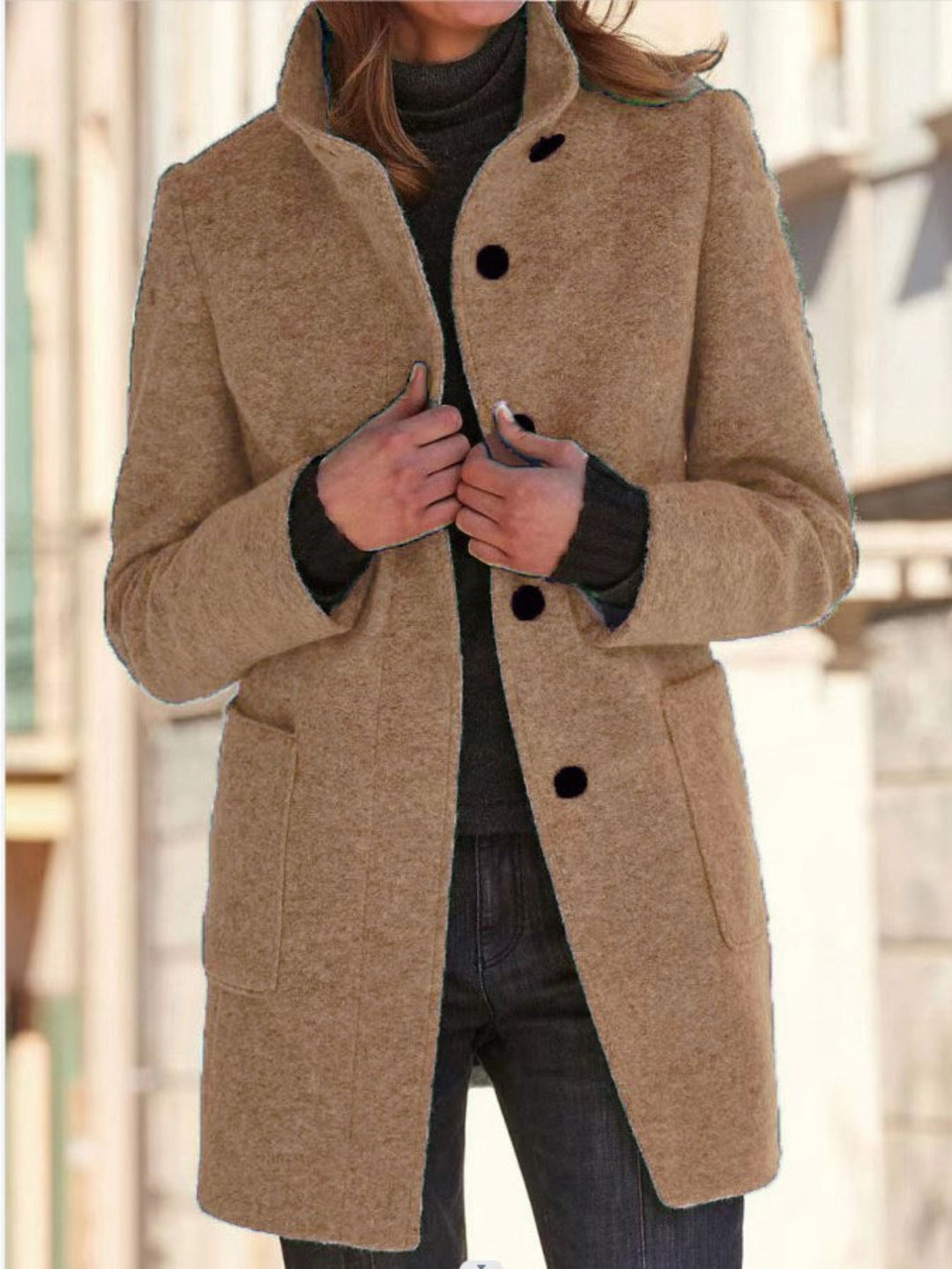 Dixie | Women's Collared Pockets Office Coat