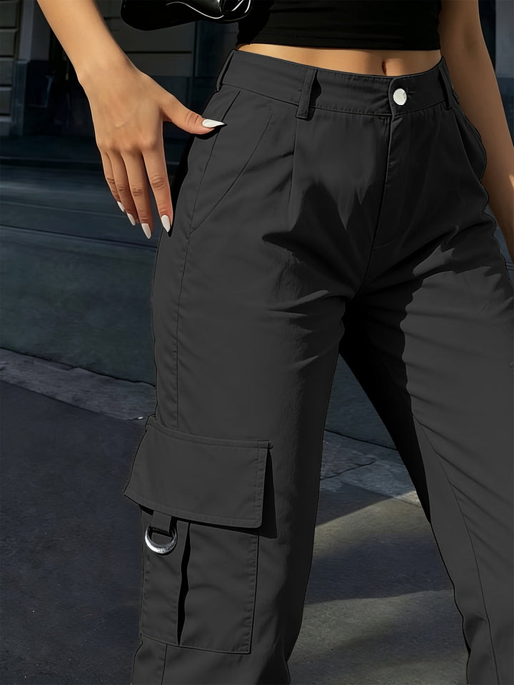 Stylish Wide Leg Cargo Pants for Women with Plus Size Casual Style