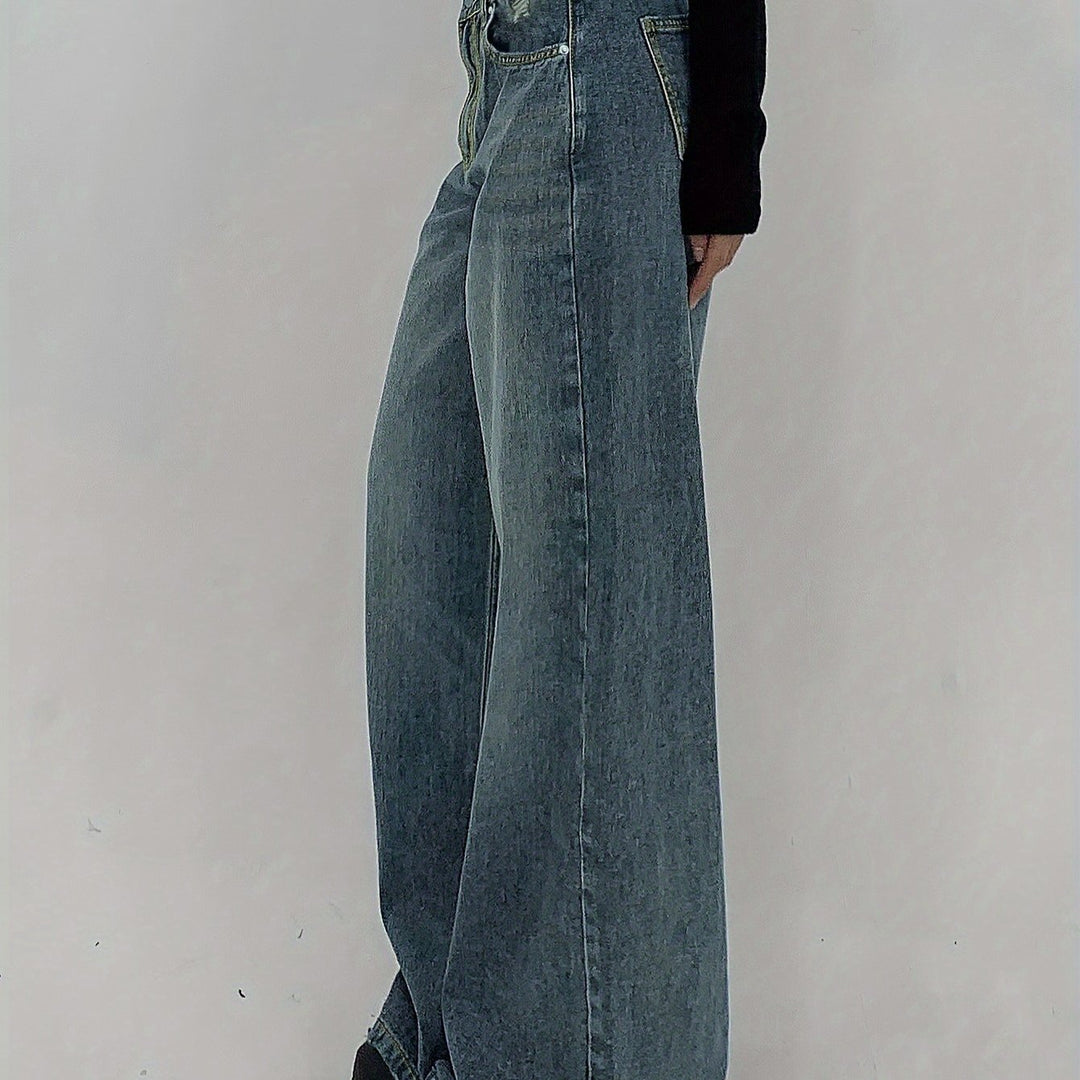 Stylish Denim Baggy Jeans for Women with Ultra Relaxed Plus Size Flowy Oversized Casual Style