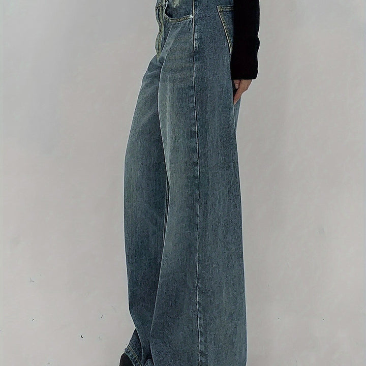 Stylish Denim Baggy Jeans for Women with Ultra Relaxed Plus Size Flowy Oversized Casual Style
